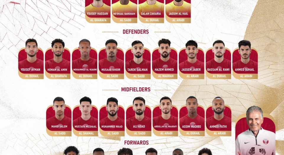 Queiroz names 26 players for first assignment as Qatar coach Qatar